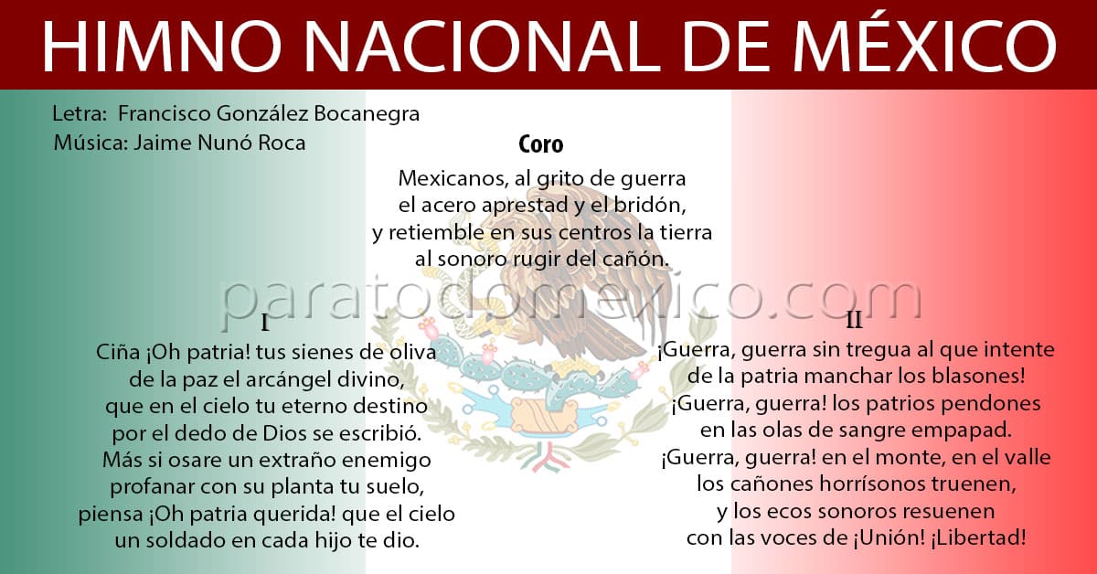 Historia De México Himno Nacional Mexicano 146