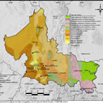 Clima de San Luis Potosi mapa temperatura y lluvias